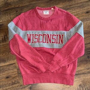 Wisconsin Red and Gray Sweatshirt